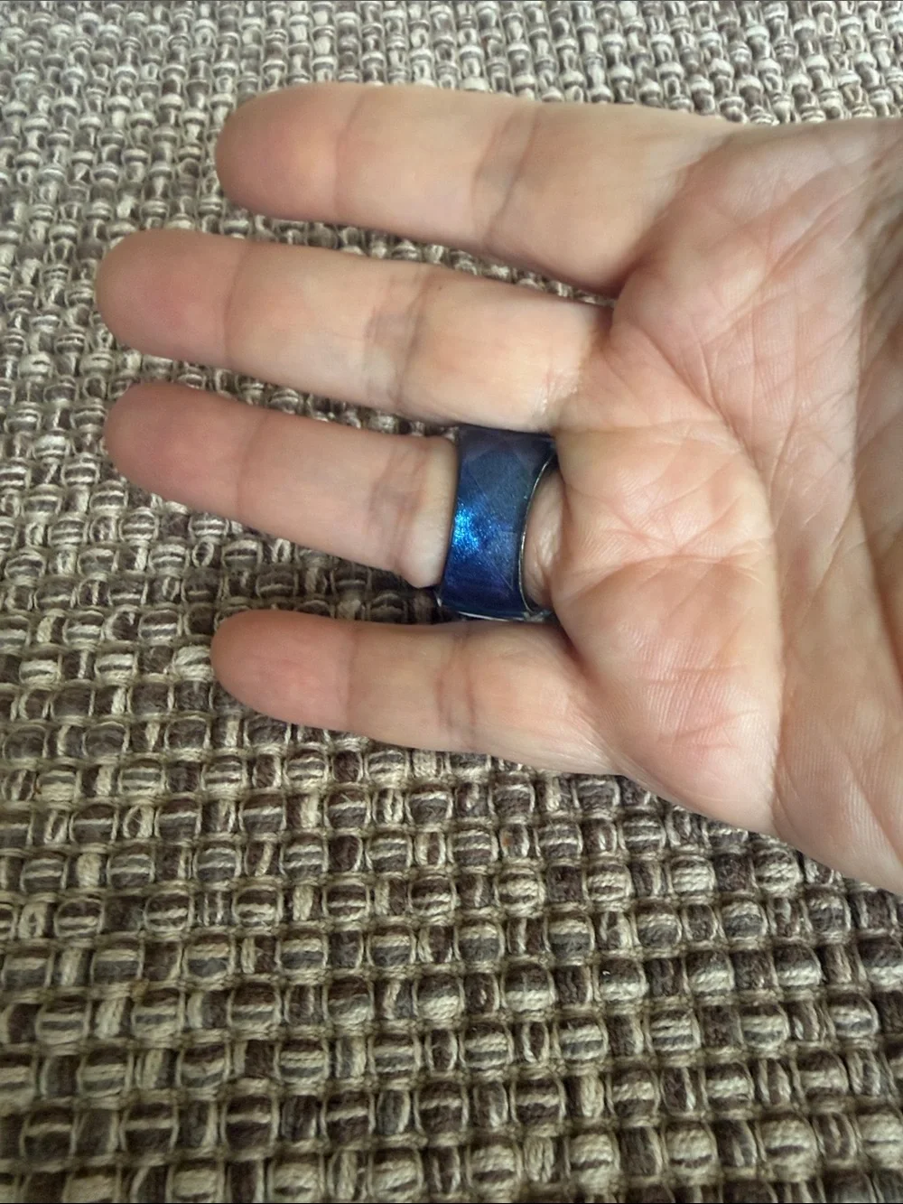Swarovski Nirvana Faceted Blue Statement Ring